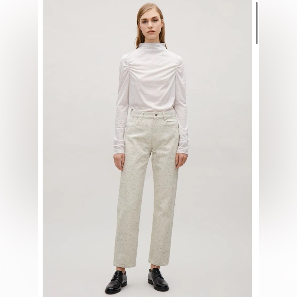 COS Flecked Straight Jeans